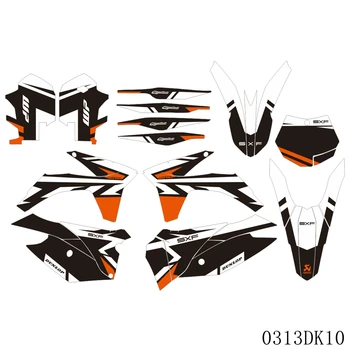 Етикети с пълна графика, фон мотоциклет, име на потребителския стаи за KTM SX SXF 125 250 350 450 2011 2012