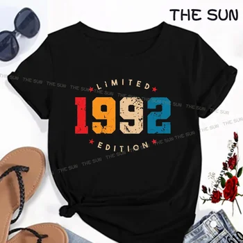 Лимитированная памучен риза 1992 г. съобщение, с принтом, Градинска мода, Дрехи с къс ръкав, Градинска облекло за мъжете в стил хип-хоп
