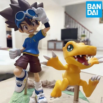 Оригинален Bandai от banpresto Digimon Adventure Dxf Taichi Yagami Agumon Аниме Фигурка Набор от PVC Модел на Колекционерски Играчки, подаръци За Деца